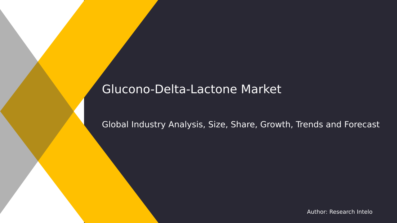Glucono-Delta-Lactone Market Research Report 2033