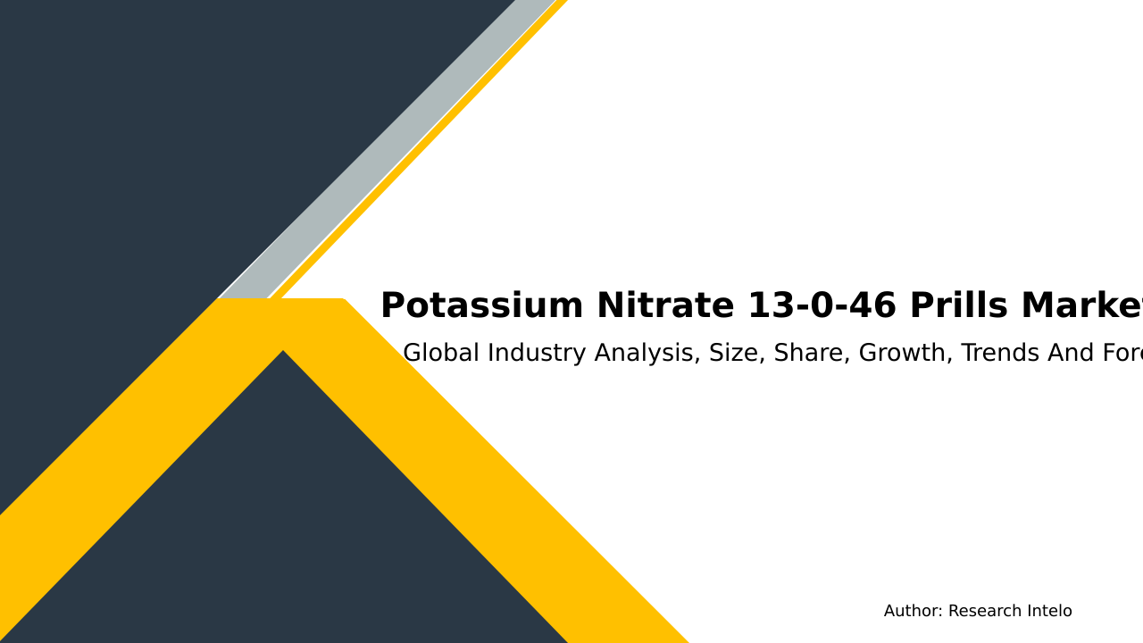Potassium Nitrate 13-0-46 Prills Market Research Report 2033